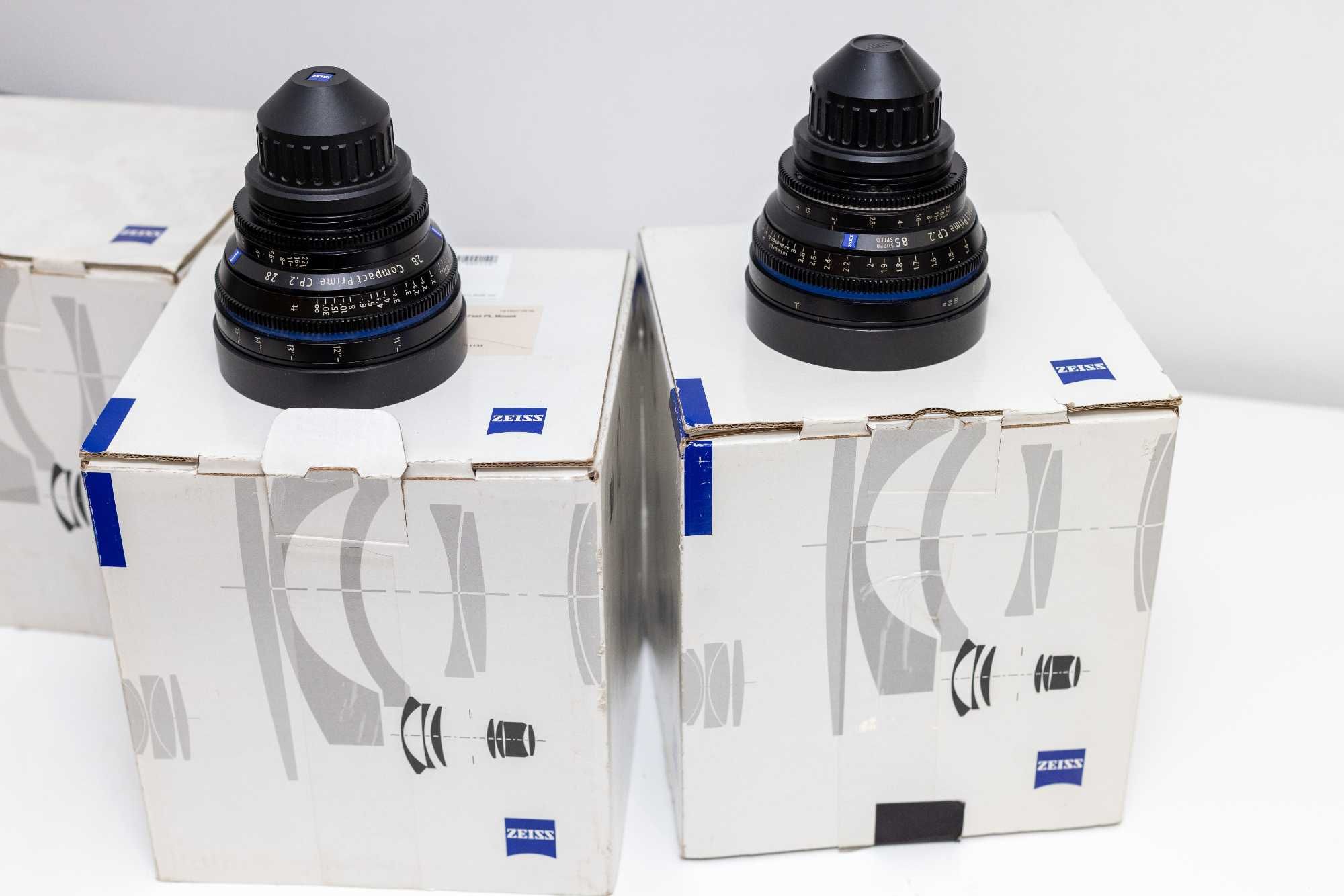 Objectivas Carl Zeiss CP2 com PL mount