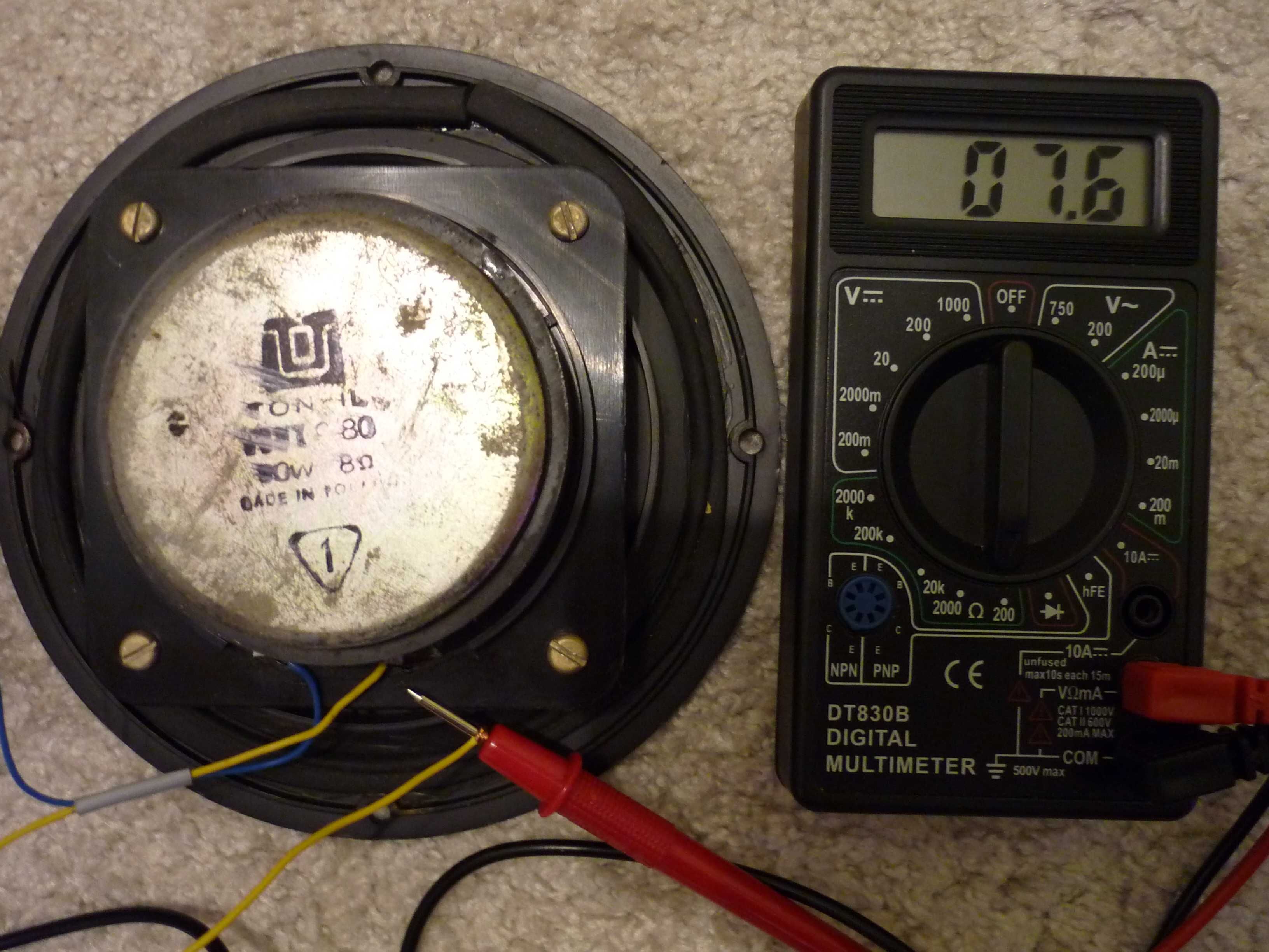 Głośnik wysoko tonowy TONSIL GDWK 9/80 8ohm +Tuba zg40c