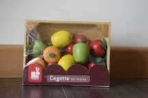 Conjunto de 12 peças de fruta em madeira da Janod