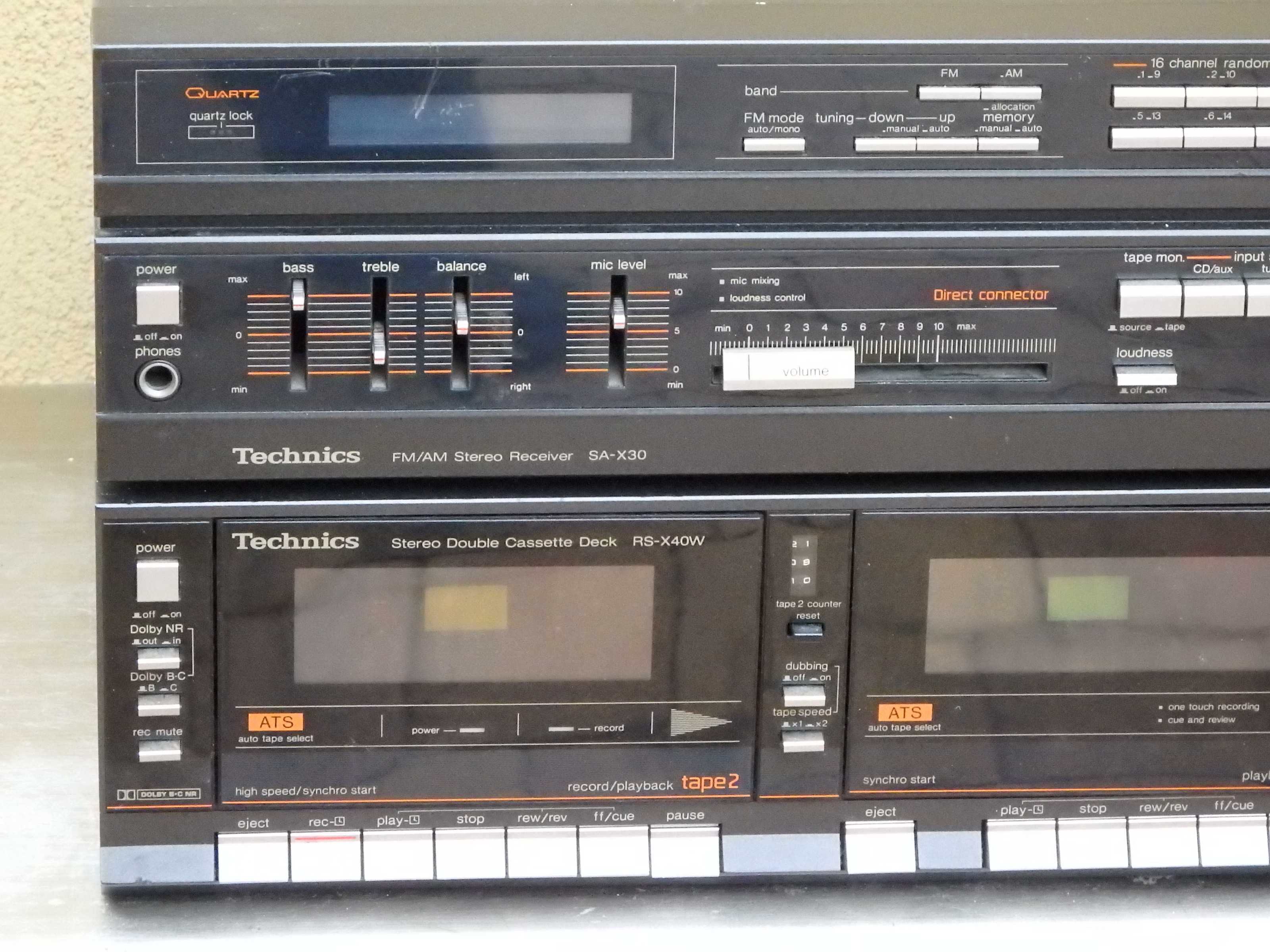 Wieza Technics SA-X30 , RS-X40W