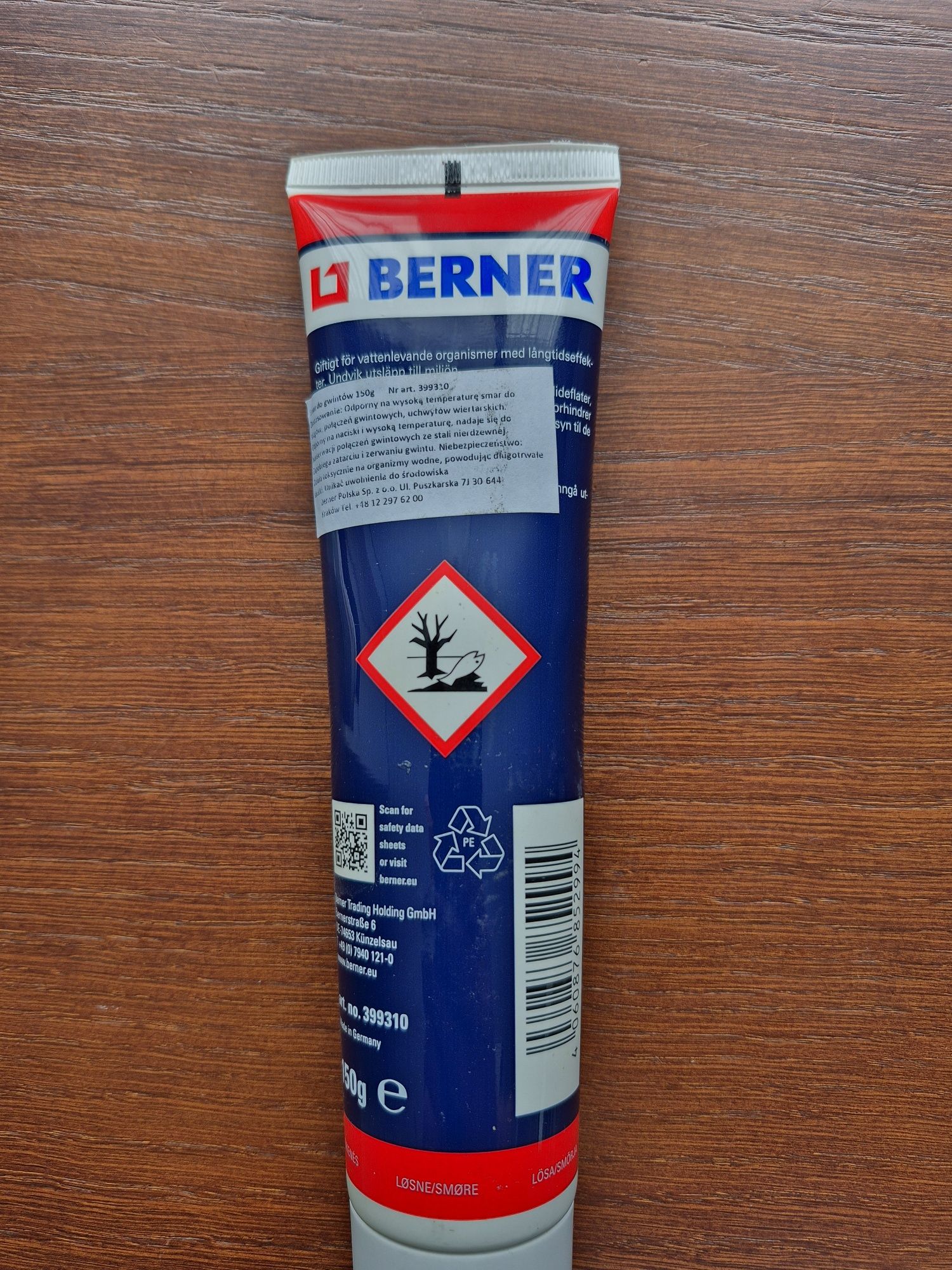 Smar do gwintów berner