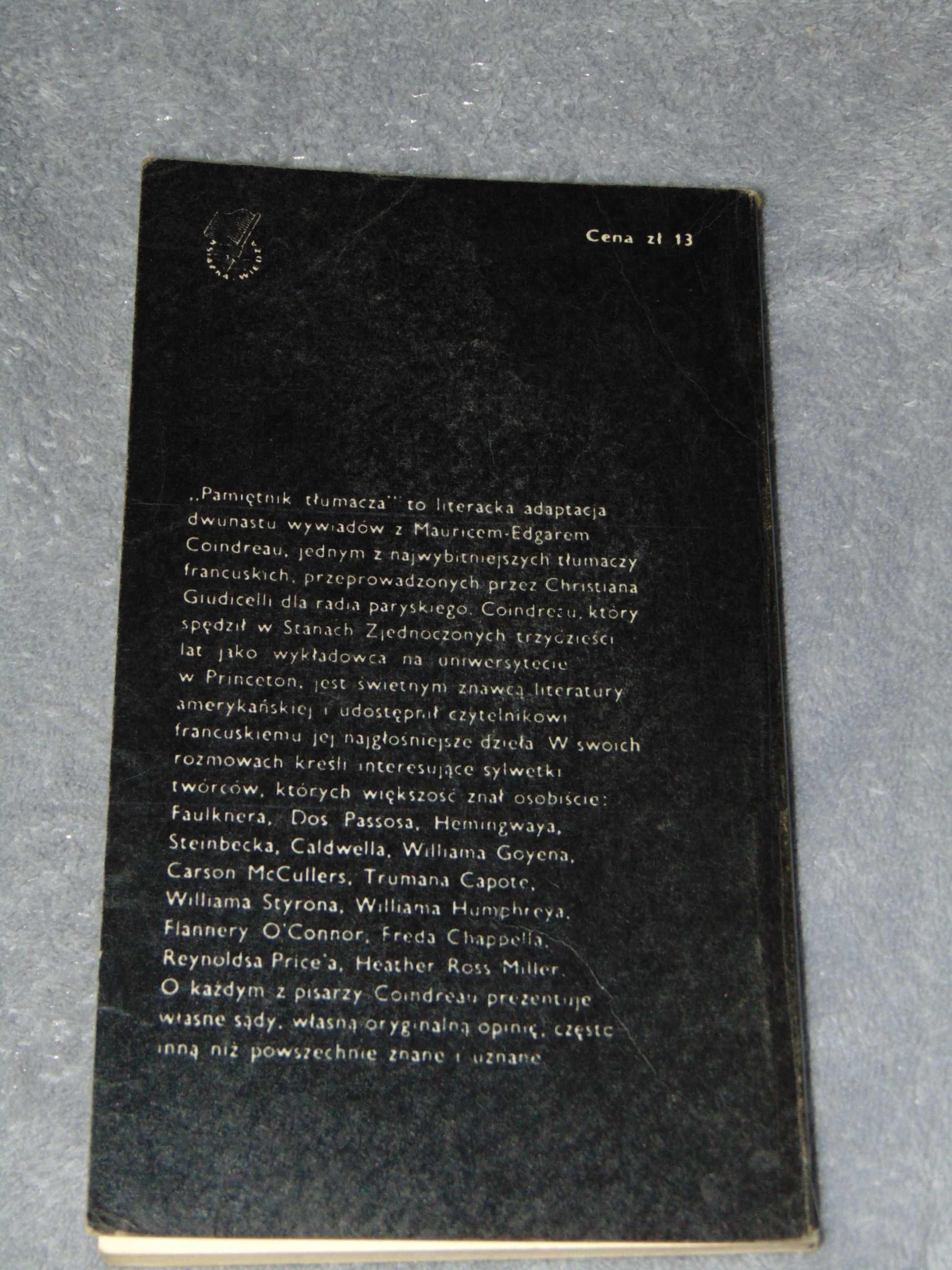 Pamiętnik tłumacza - Maurice-Edgar Coindreau