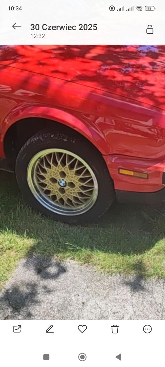 Alufelgi BBS RA "15"  4x100 e30