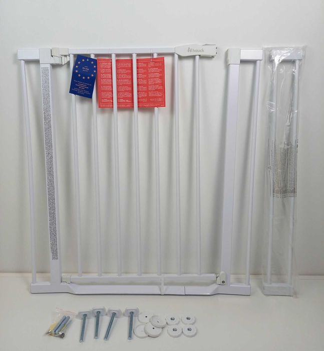 Barierka na drzwi Hauck Clear Step 2 84-89 cm rozporowa biała