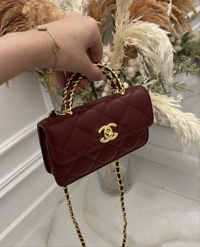 Сумка Chanel бордо