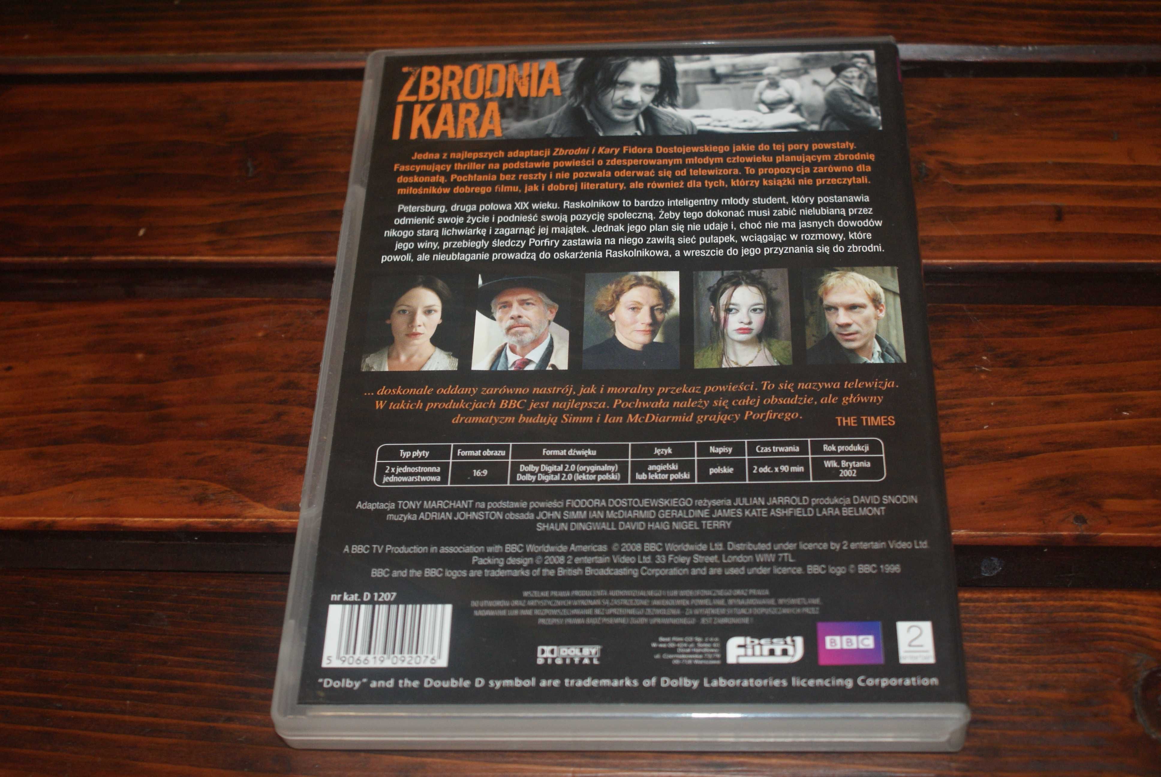 Zbrodnia i kara bbc film na dvd