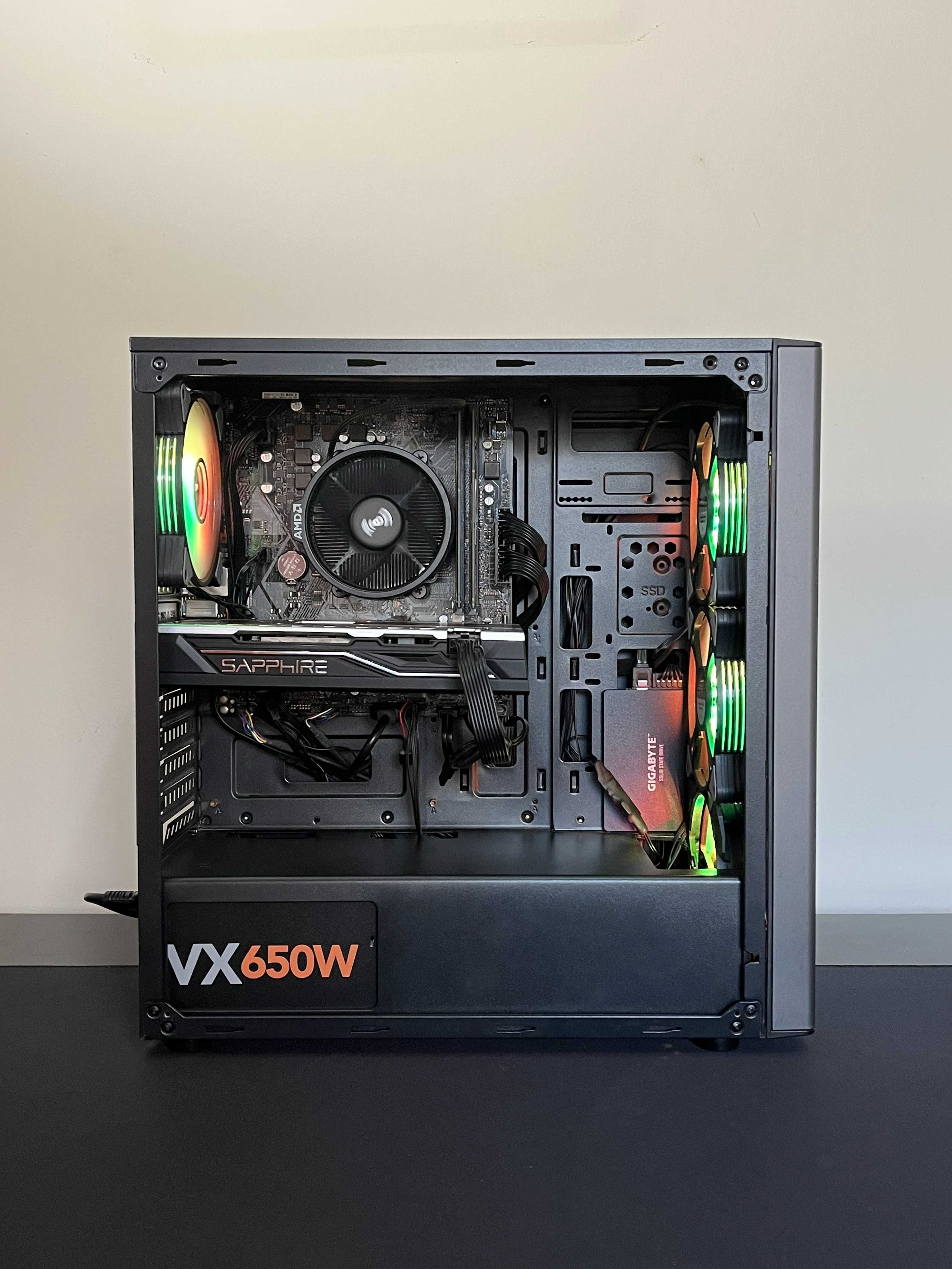 Computador Gaming Ryzen 3, 24gb RAM, RX 580