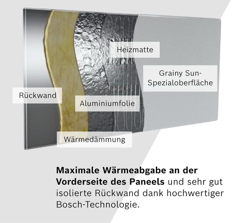 Bosch Heat Infrared 4000 P - Grzejnik ścienny na podczerwień 300W