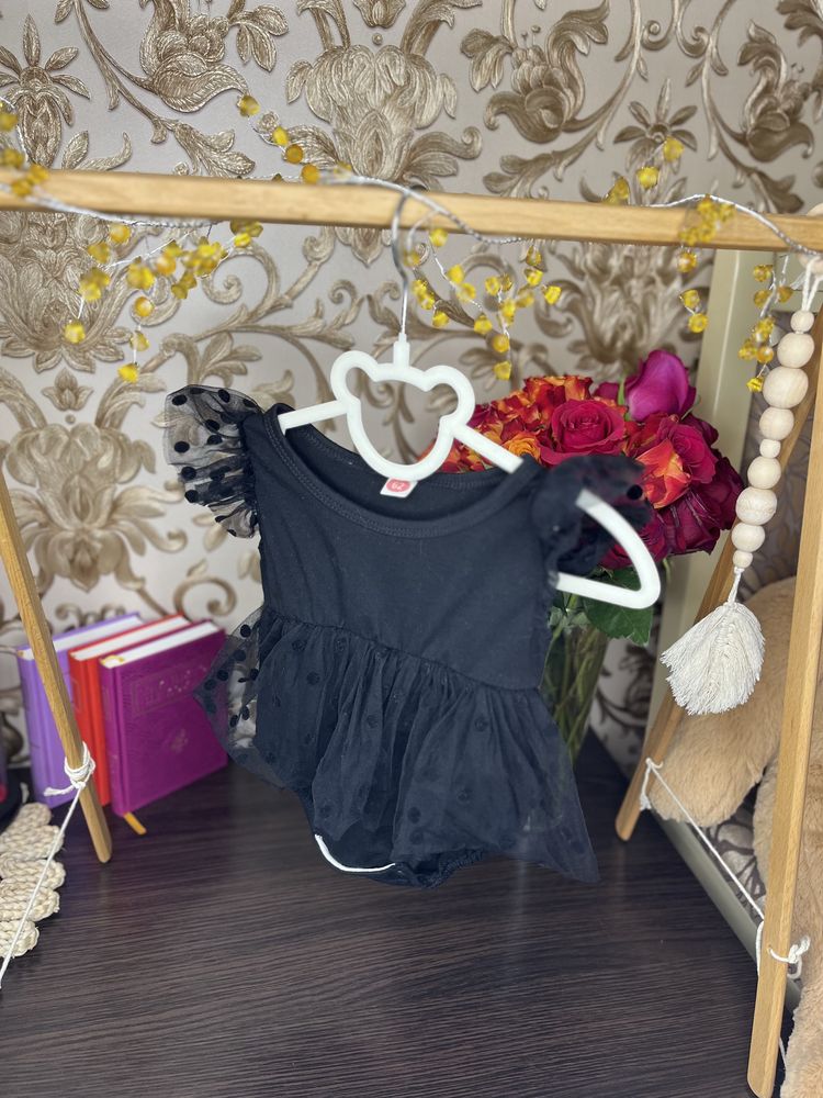 Чорна сукня для немовлят, платье для малышей, одяг для немовлят
