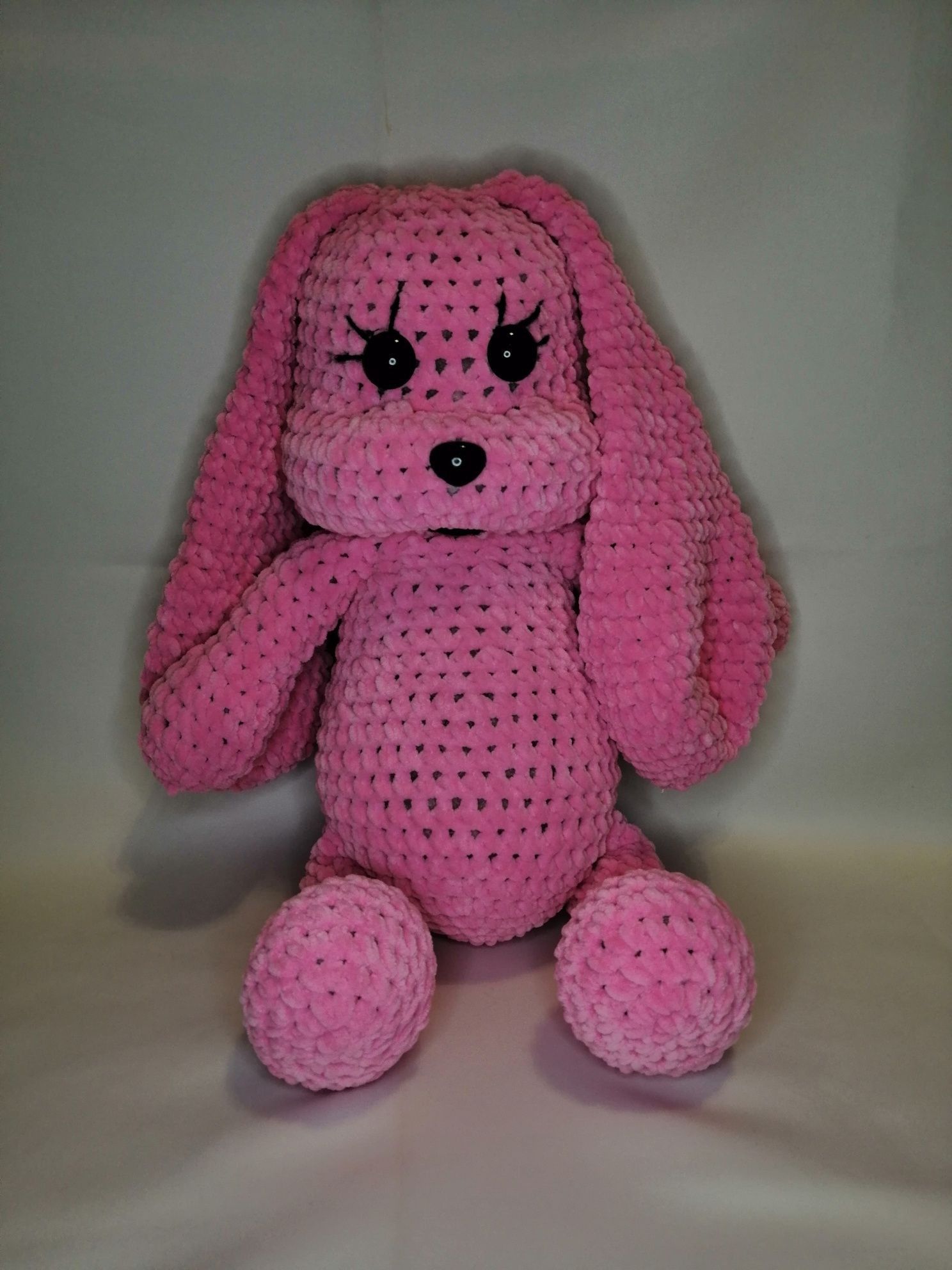Мягкая игрушка зайка, розовая зайка, подарок на 8 марта