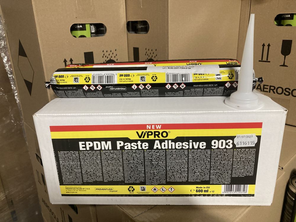 Klej do membrany epdm gumy 600ml i puszka 4,2 kg / 6kg TYTAN lub VIPRO
