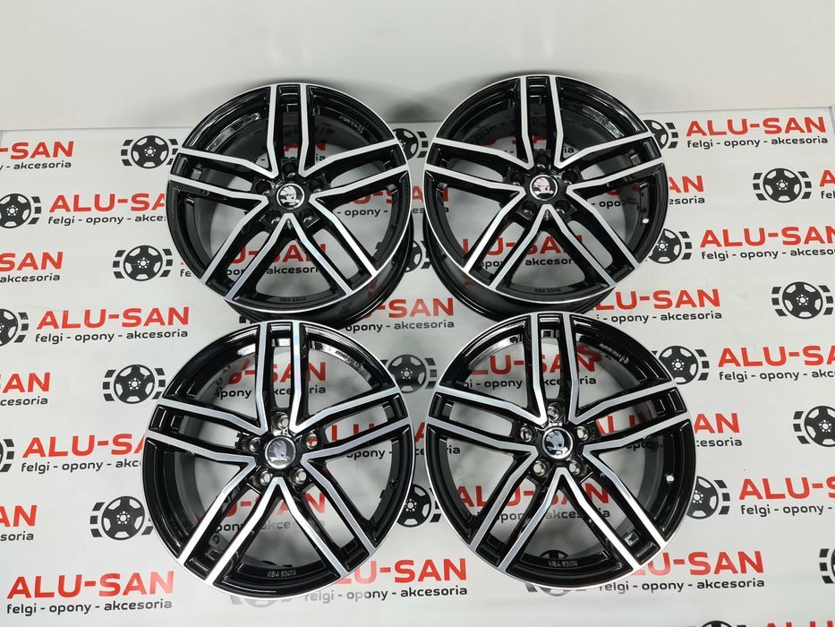Nowe alufelgi SKODA 18" 5x112 KaroQ KodiaQ Octavia SuperB Dark-Poler