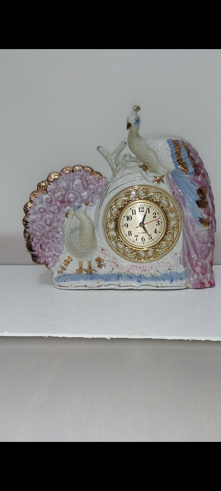 Relógio de Loiça Antigo Decorativo