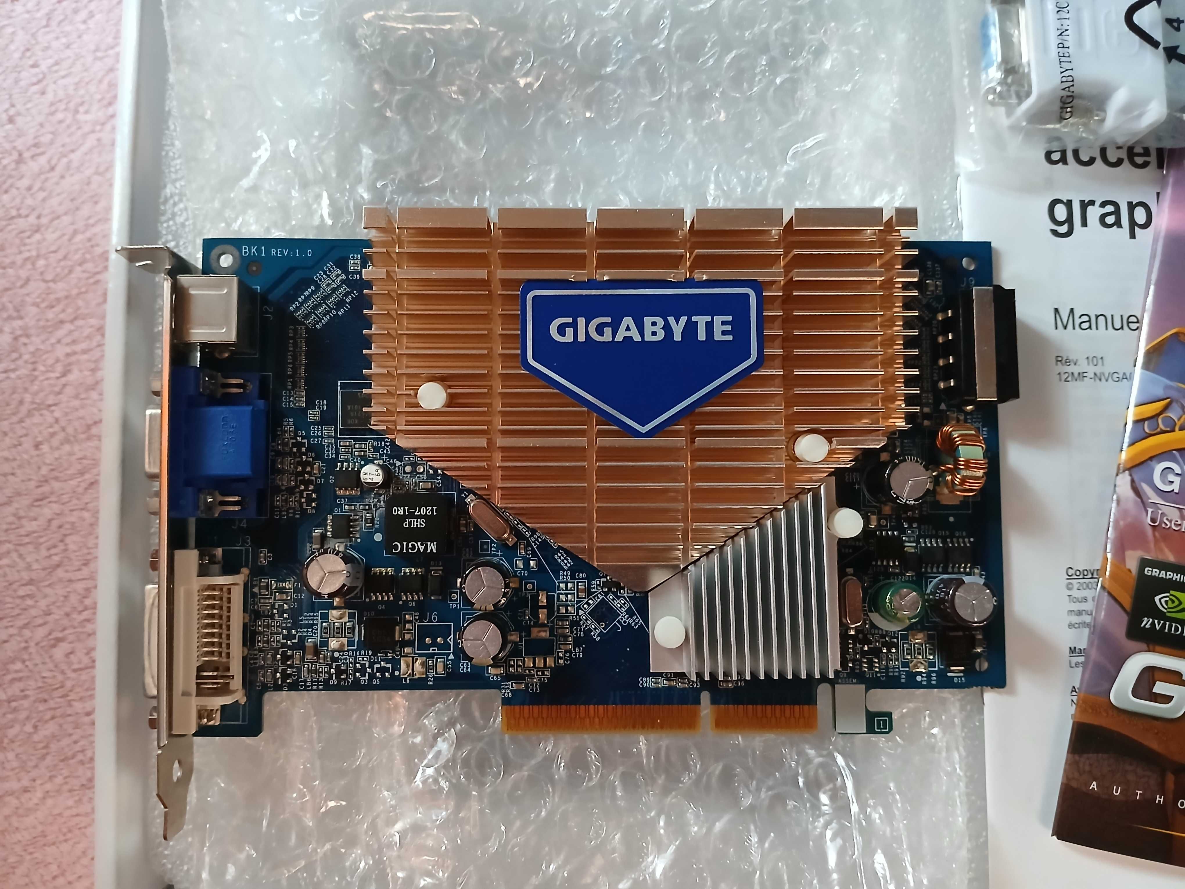 Karta Graficzna Gigabyte NVidia GeForce 7600 GS - stan kolekcjonerski