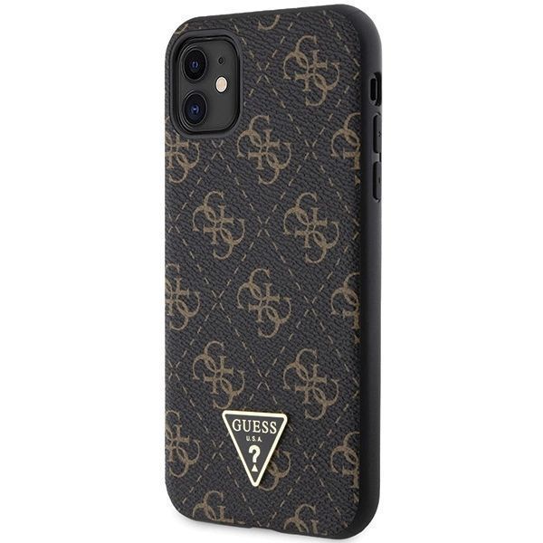 Etui Guess 4G Triangle Metal Logo Na Iphone 11 / Xr - Czarne