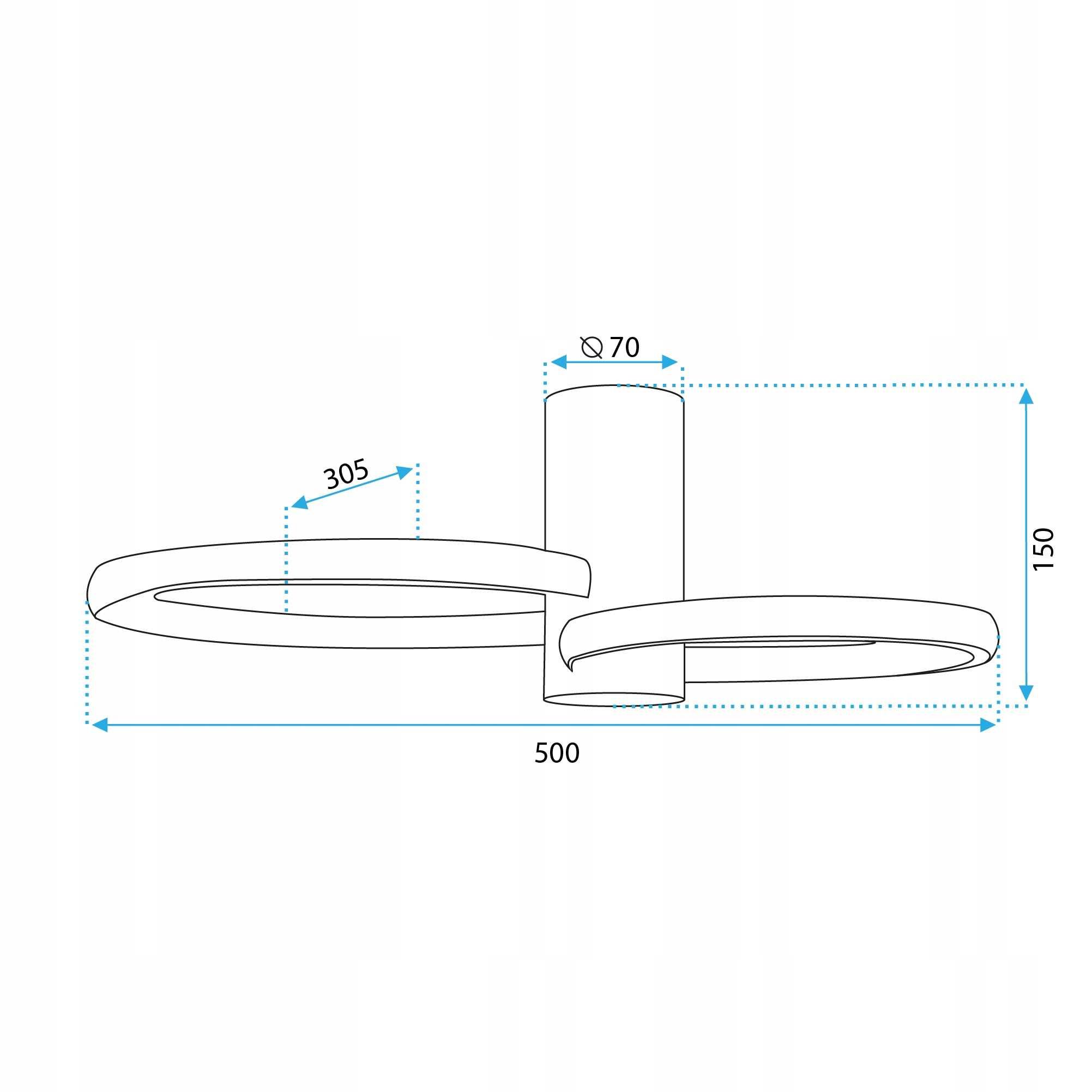 LAMPA SUFITOWA PLAFON metalowa złota ring led APP1402