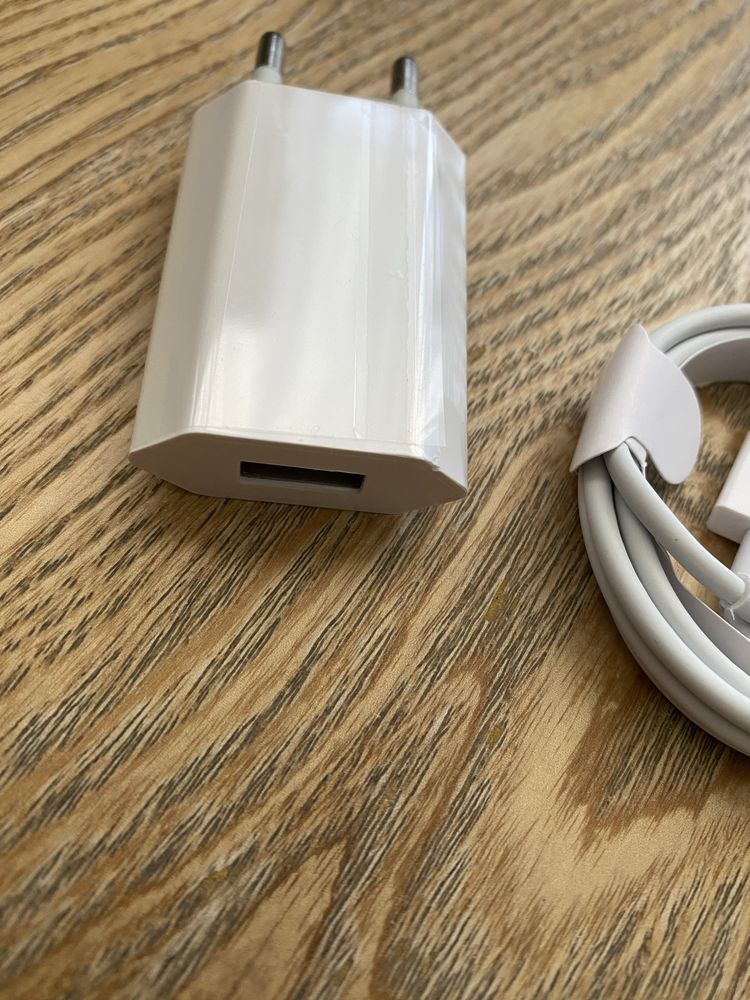 Nowy zestaw do ładowania kabel usb A do lightning 8 pin i ładowarka