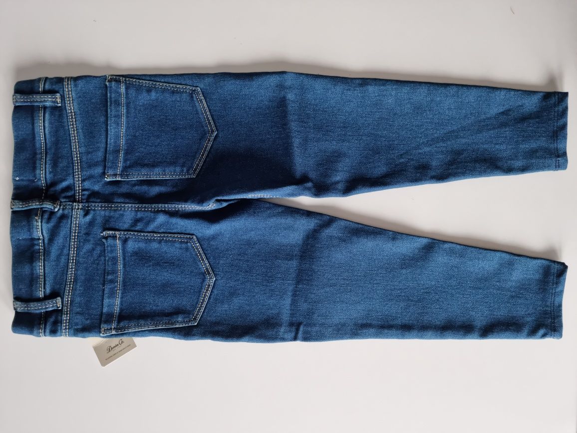 Nowe leginsy jeansy 104 denim