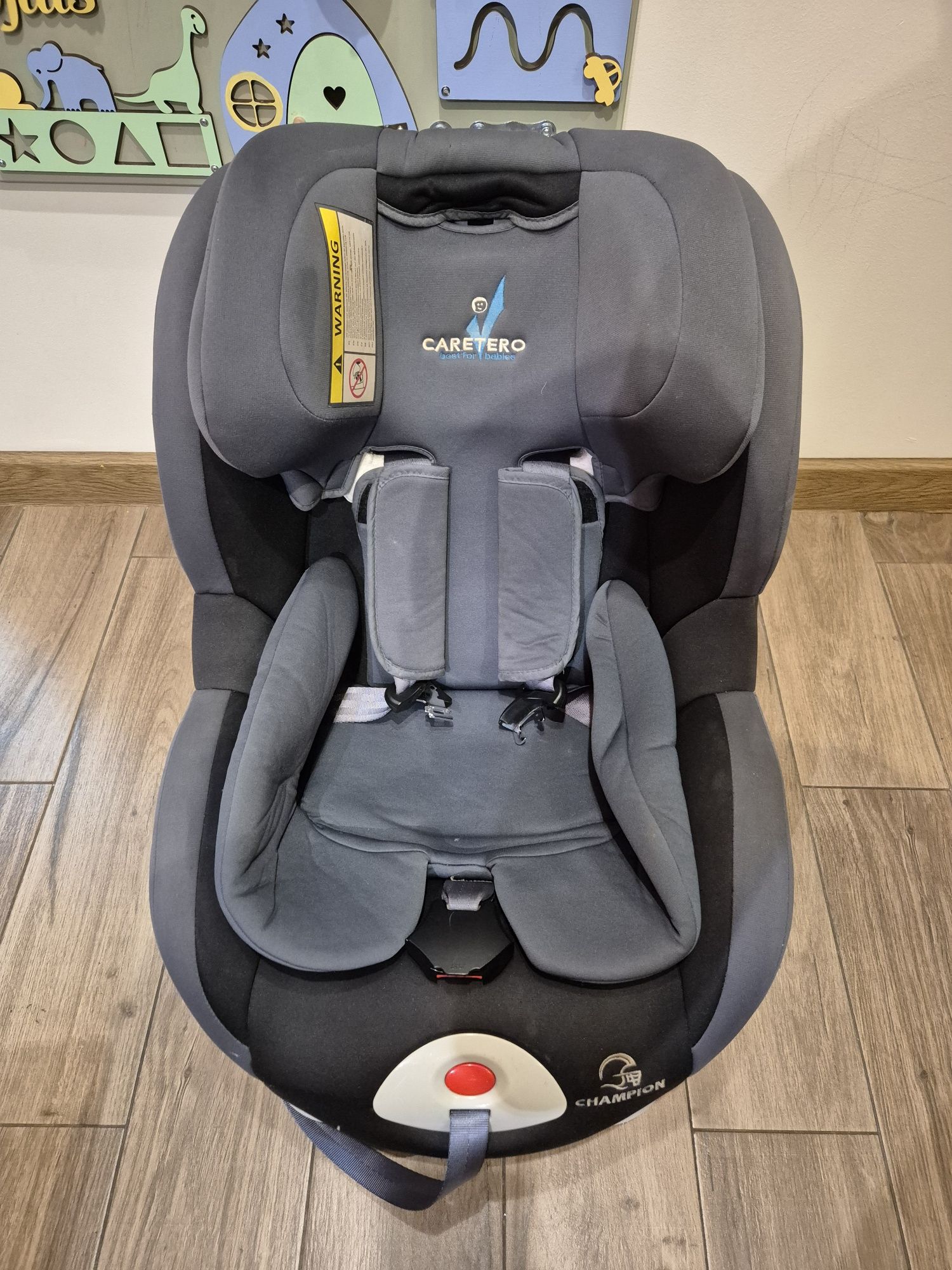 CARETERO fotelik CHAMPION 0-18 kg 2w1 baza + fotelik, isofix i pasy