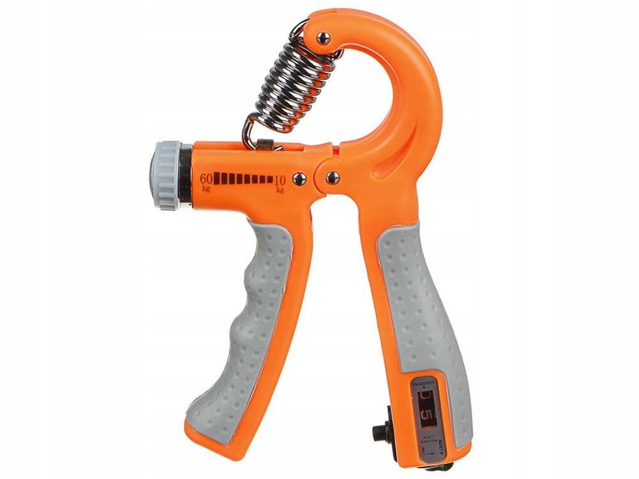 ŚCISKACZ do ĆWICZEŃ RĄK Dłoni z Licznikiem z REGULACJĄ 10-60kg Gripper