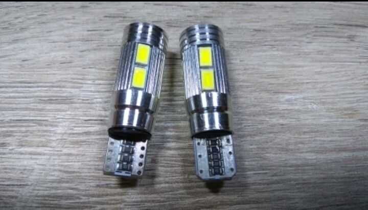 T10 W5W 10SMD линзой обманка LED Автолампа светодиодная безцокол