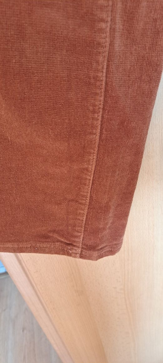 Spodnie ciążowe sztruks rude roz.44 Bonprix