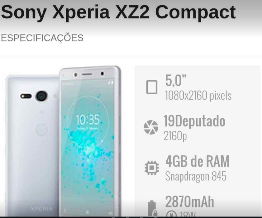 sony xperia XZ2 compact