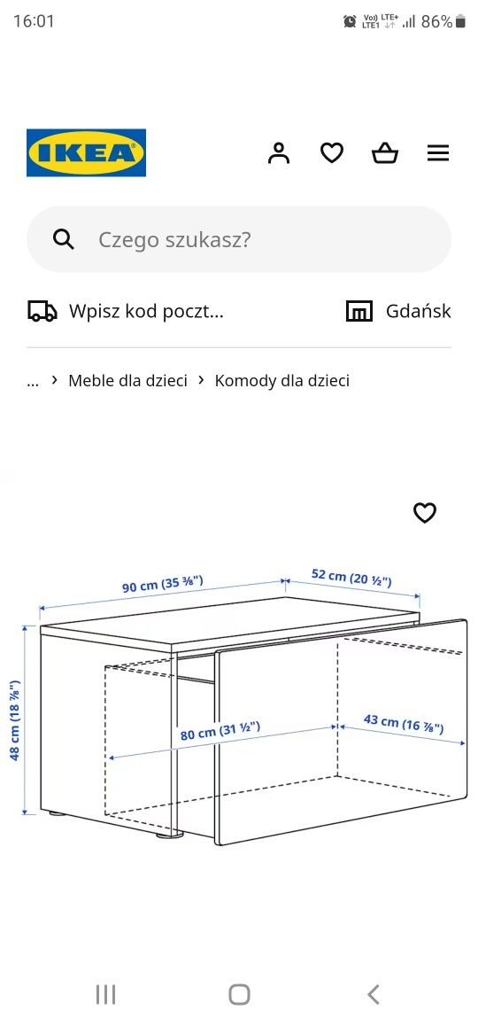 Komoda biała Ikea