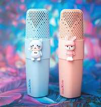 Maxlife mikrofon z głośnikiem Bluetooth różowy / niebieski
