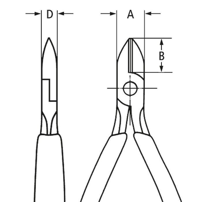 Szczypce Tnące Boczne Dla Elektroników 125Mm