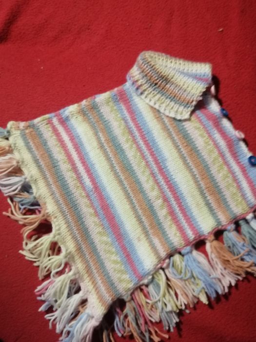 Poncho lã criança