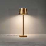 Lampka nocna LED wolnostojąca uniowersalna 35cm z wtyczką brąz