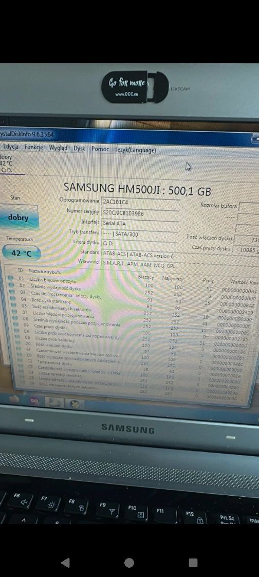 Laptop Samsung rv511