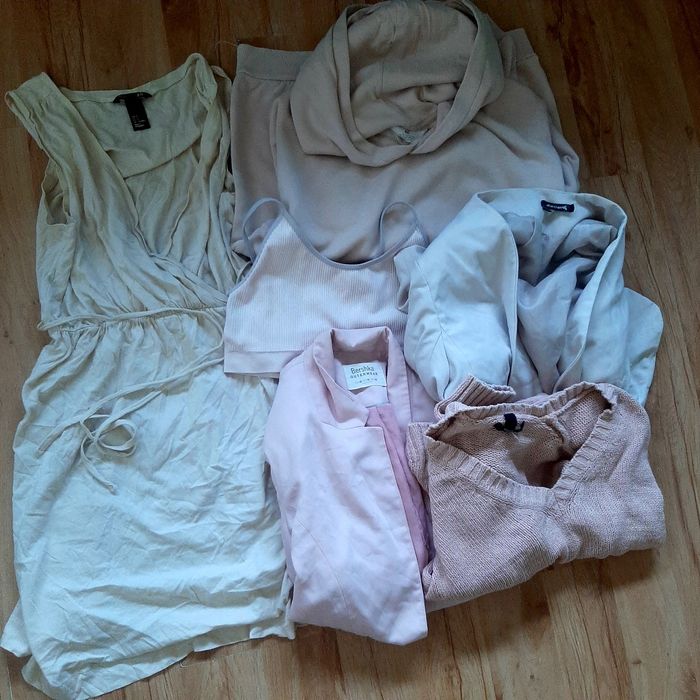 Zestaw roz S/M 36/38 50 sztuk mega paka komplet odzież damska ubrania