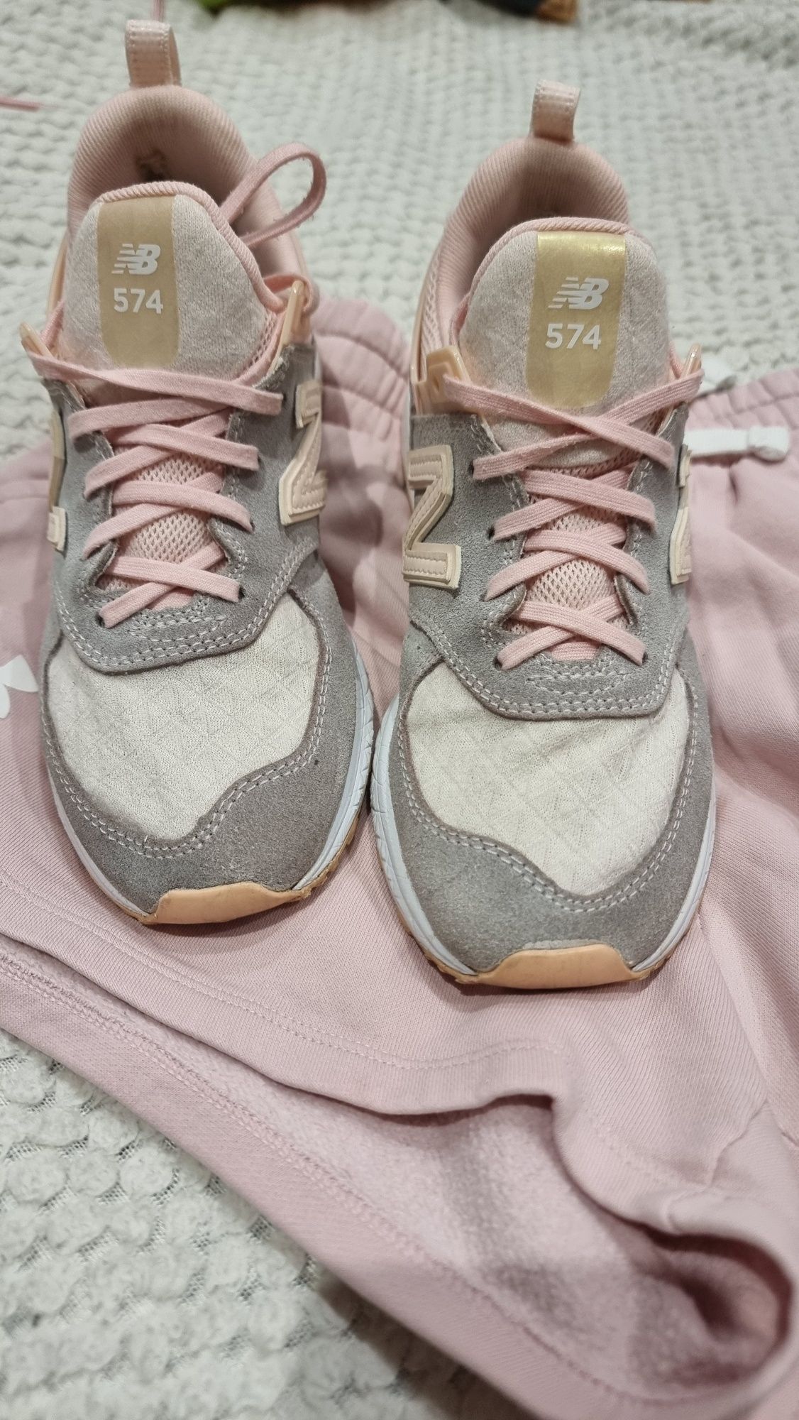 New balance 574 розовые, NB кроссовки