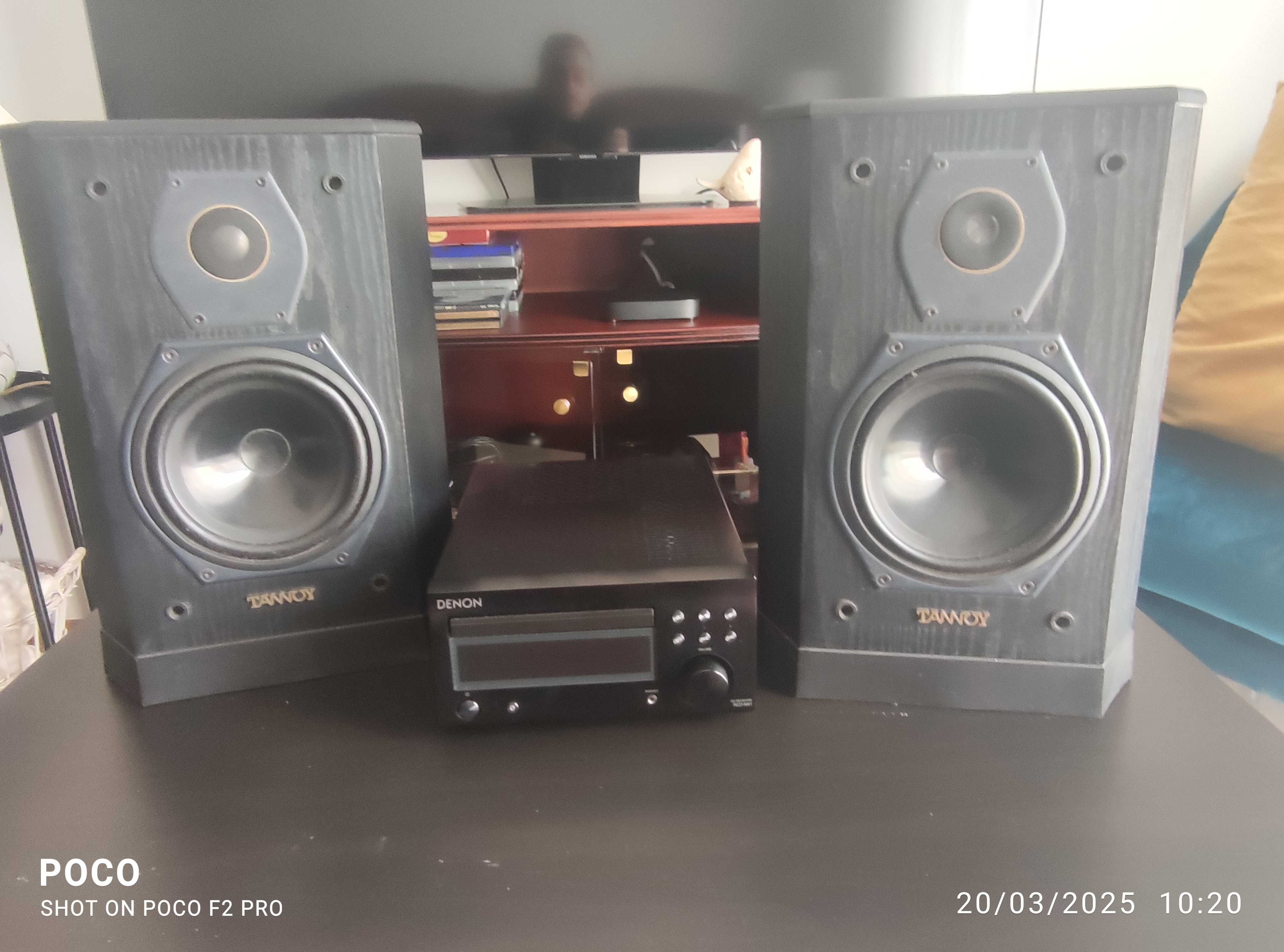 Aparelho Denon Dm 41 mais colunas tanoy 605