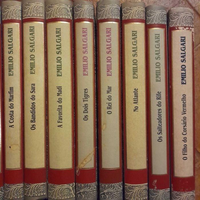 Livros Emílio Salgari - histórias juvenis tema piratas