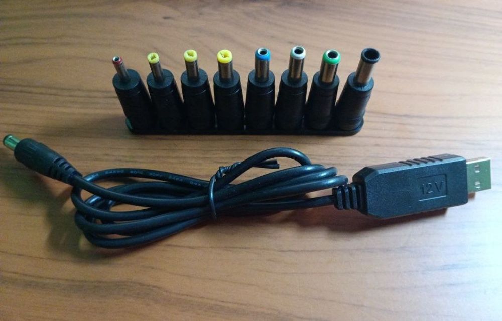 Кабель для роутера usb 5V to DC 5,5 9V 12V набор переходников
