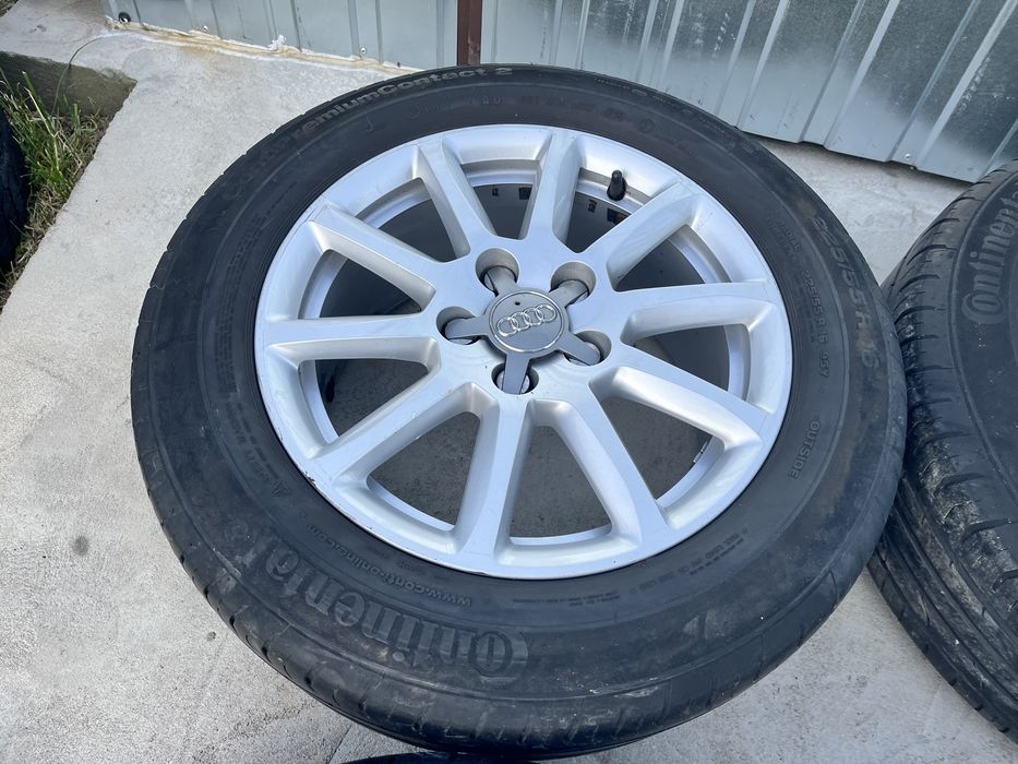 Alufelgi z oponami letnimi zima 225/55 R16 Audi A4 B6 5x112 ET 39 7j