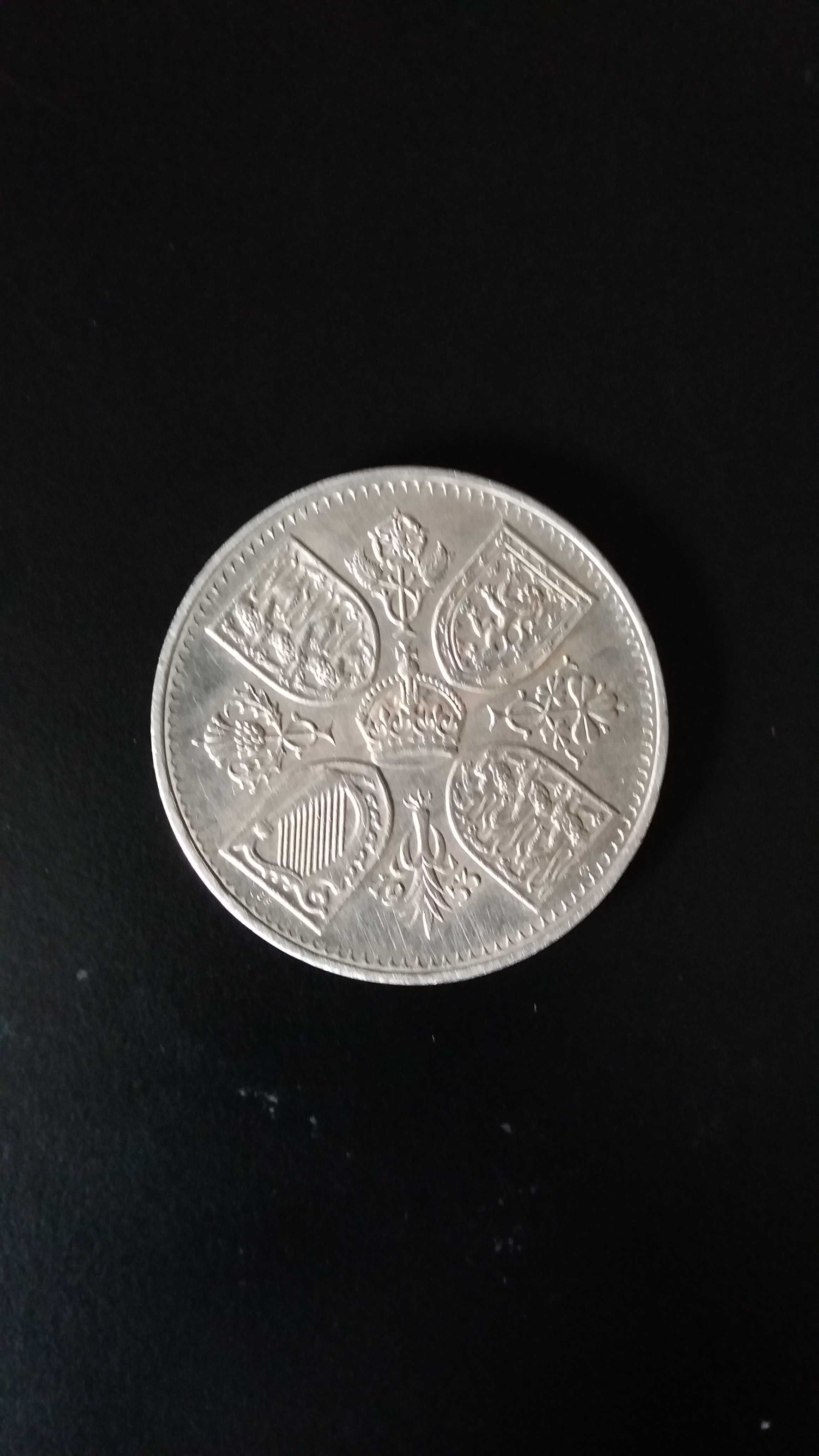 5 shillings, coroação de Isabel II, 1953