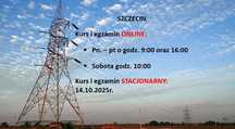 SZCZECIN uprawnienia energetyczne G1/2/3 kursy i egzaminy 14.10.2025