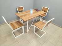 Металевий стіл "Дельта" + стілець "Квінт" від фабрики меблів Tenero