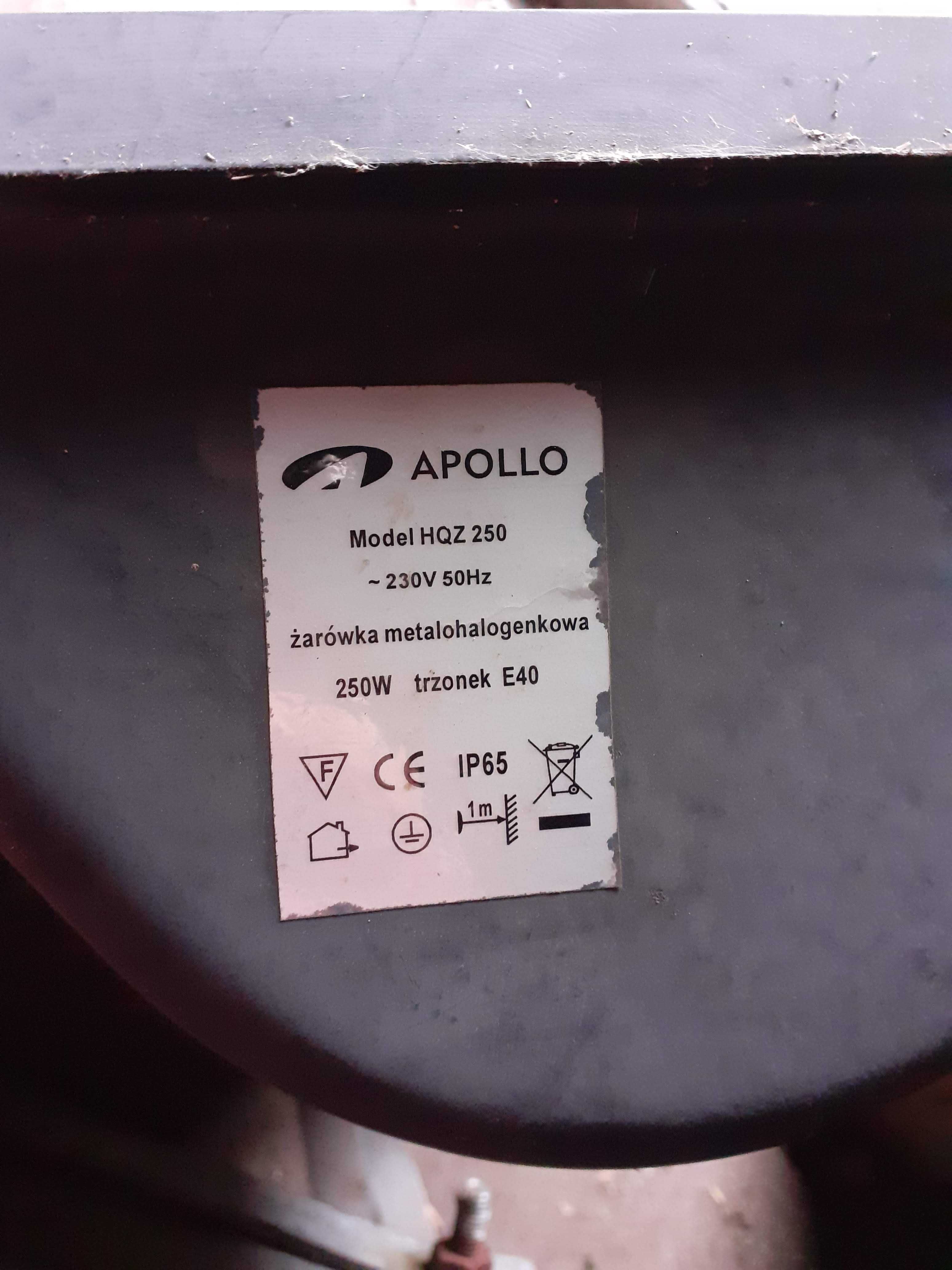 Oprawa Lampa zewnętrzna IP65 metalohalogenkowa Apollo HQZ 250W plac