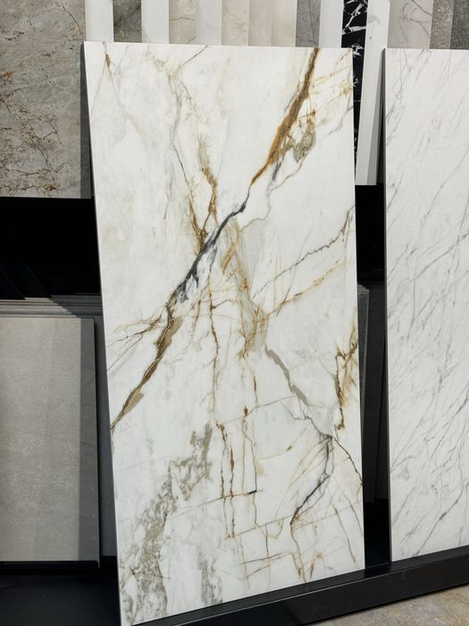 Płytki Passion white gres 119,8 x 59,8 cm szkl. rekt. mat Marmur