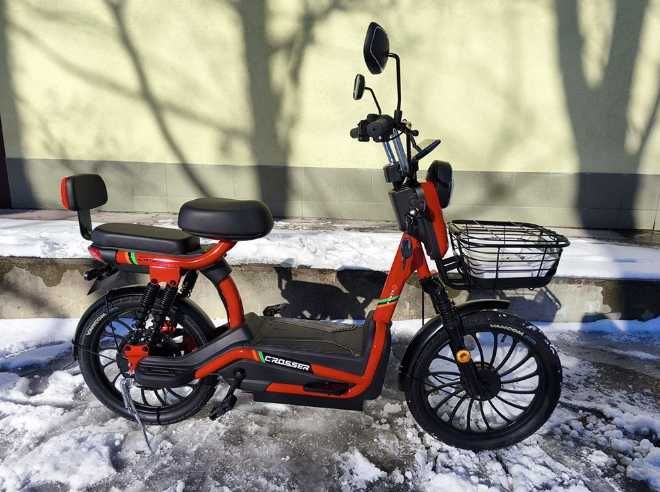 ТОП ПРОДАЖ!Електровелосипед Crosser CR-3 (600W 60V 20Ah) Колеса 20*2.5