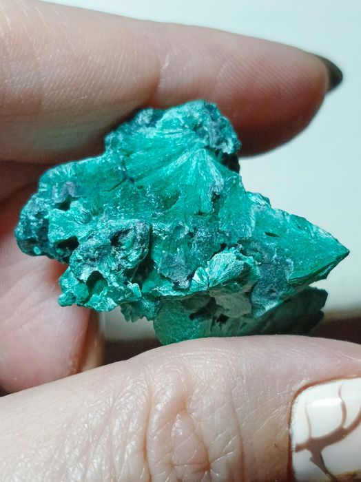 Malachit włóknisty kamień minerał