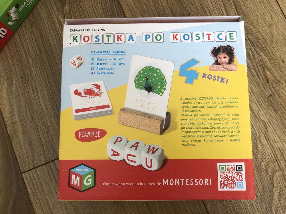 Zestaw 2 gier - Memo Granna i edukacyjna Montessori dla 4-5 latka