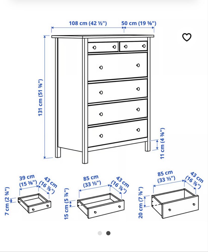 Komoda IKEA Hemnes