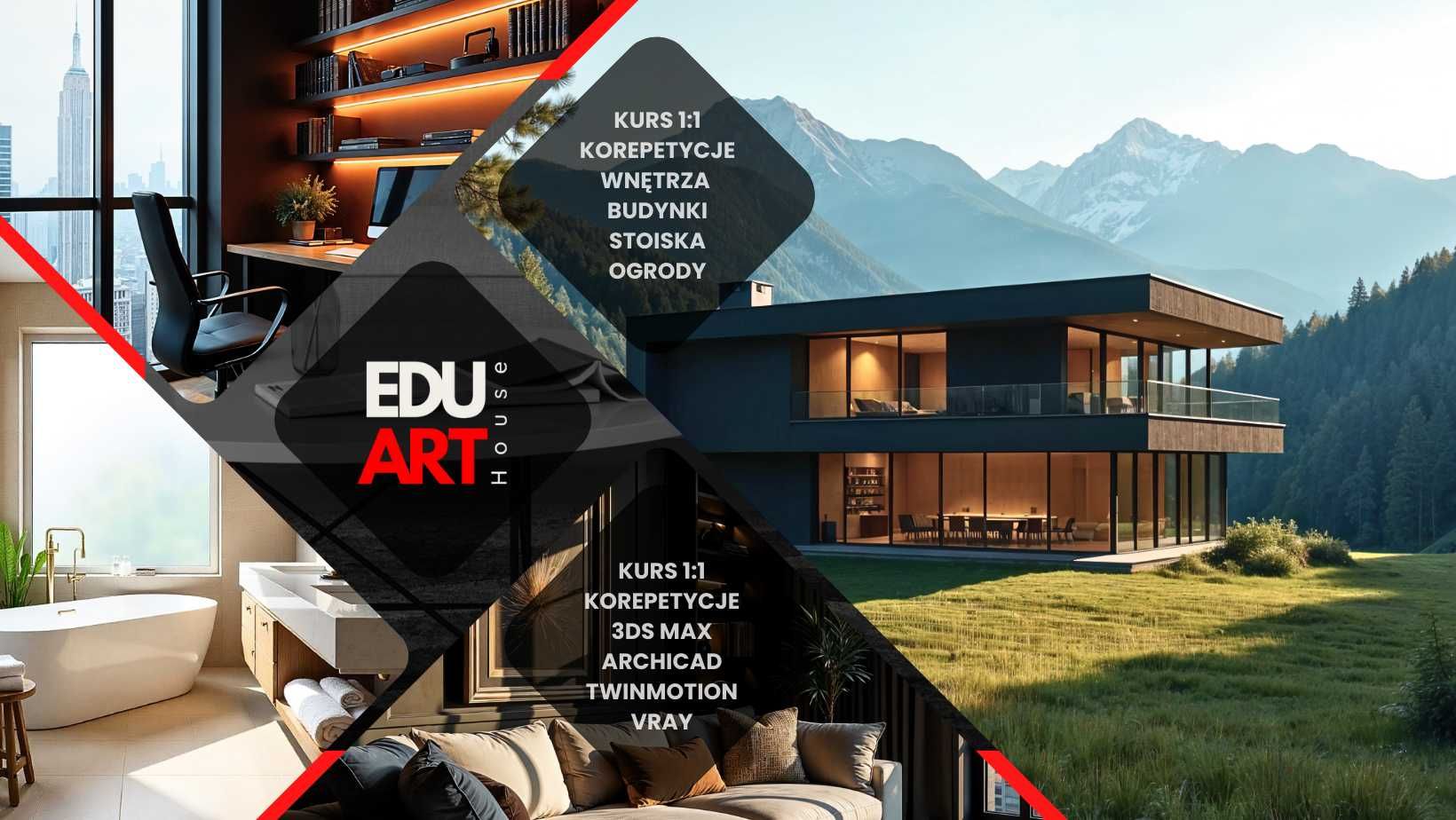 Kurs Projektowania Architektury Wnętrz, Wizualizacji 3ds Max, Archicad