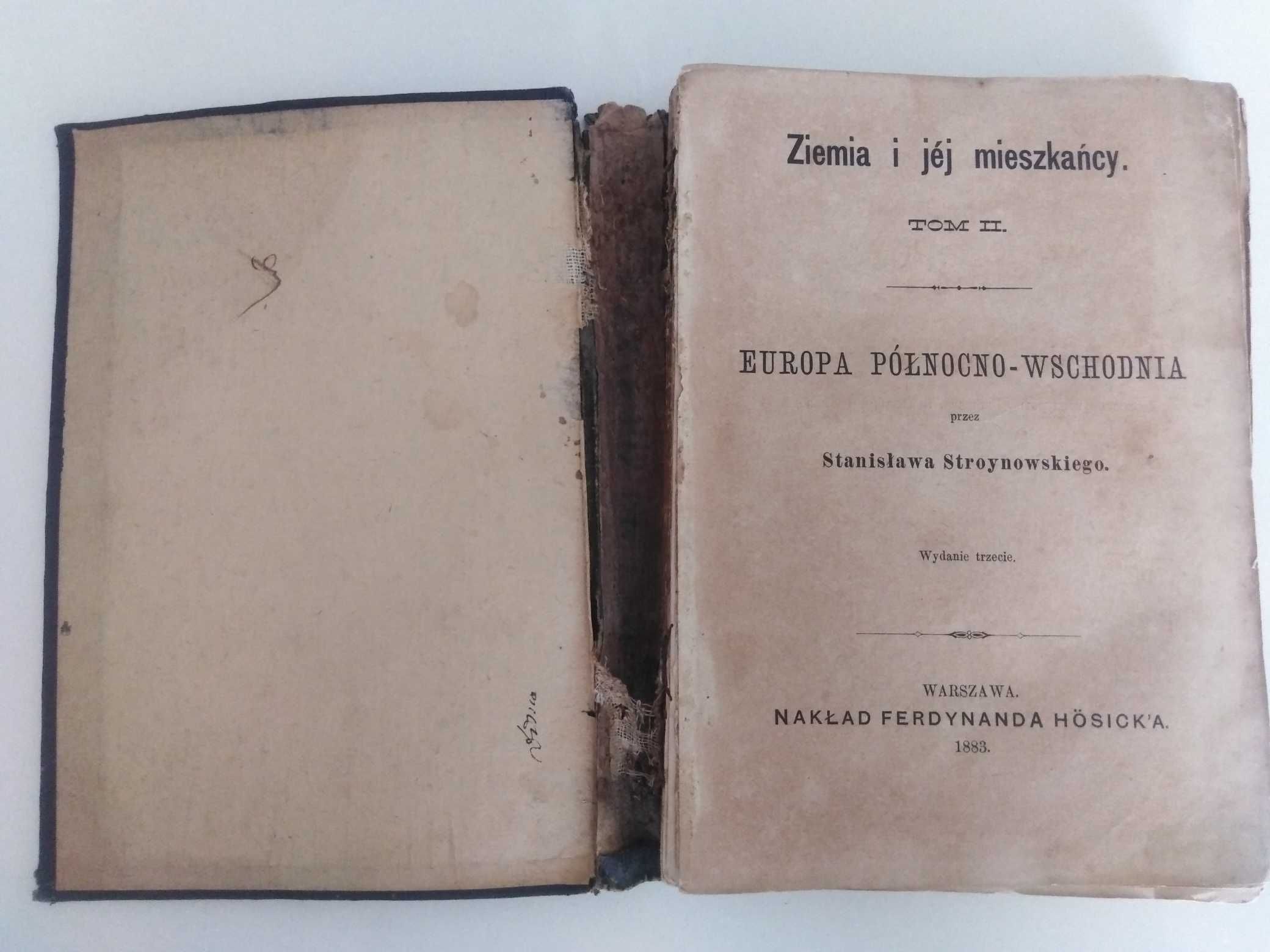 Ziemia i jej mieszkańcy Europa Północno Wschodnia 1883 r.